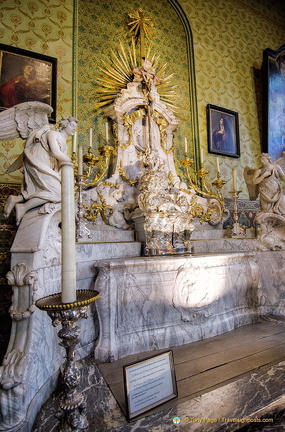 The Relic of the Holy Blood is stored behind this altar